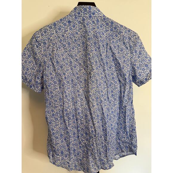 New With Tags Boys J. Crew Liberty Fabric Short Sleeve Button Down 14 - Picture 4 of 5